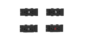 HMP10-A-BU duplex-aansluiting voor AO2-paneel 8 draden 4 circuit A BU