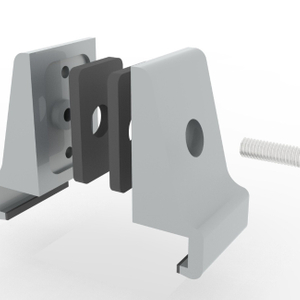 Opgemonteerde paneelbeugels voor dikte 6 mm-8 mm